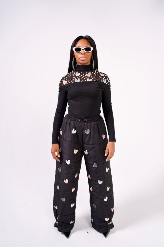 Pearls For The Girls Puffer Pant