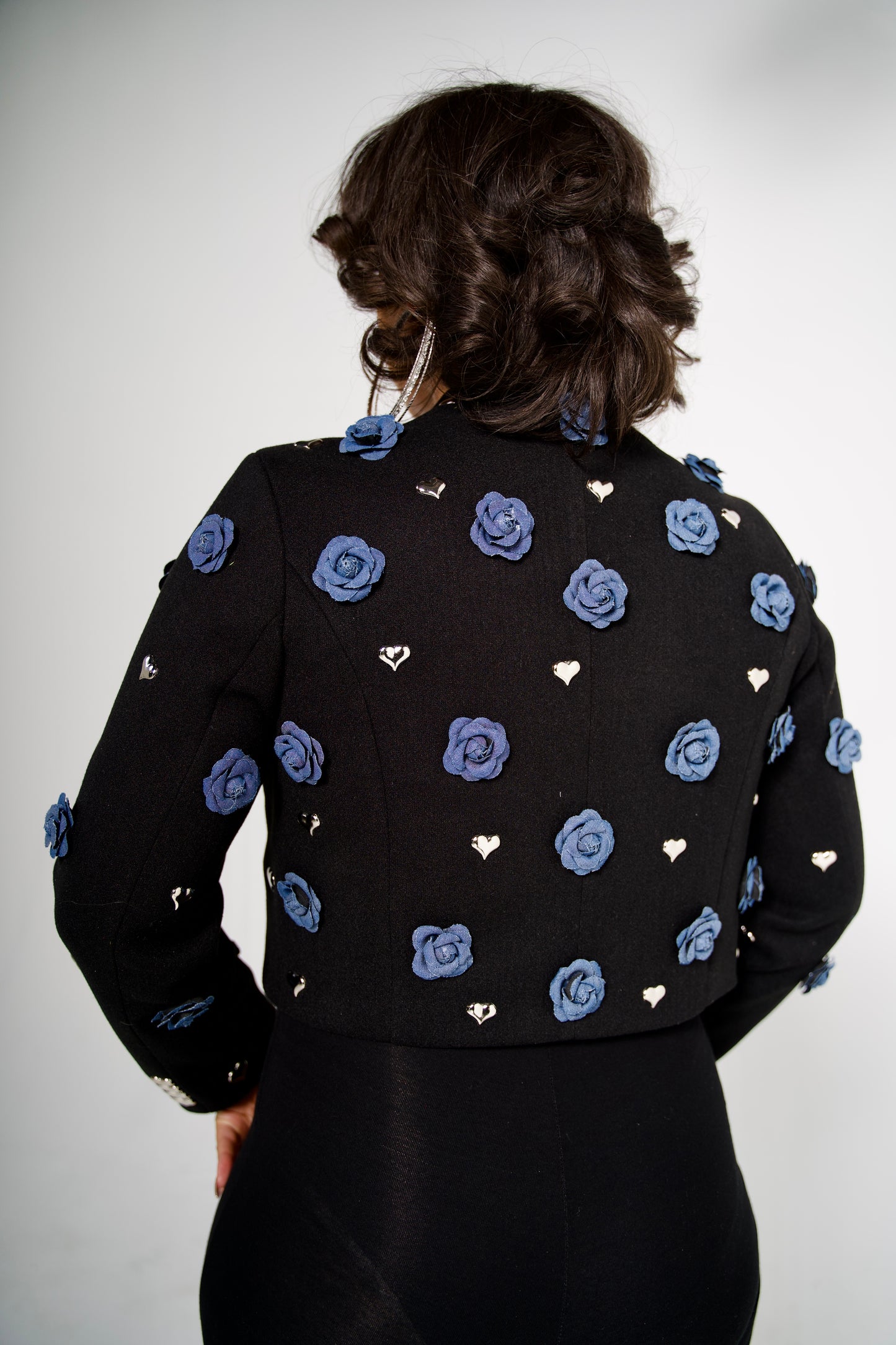 Denim Me Roses Jacket